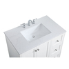 Elegant Decor 36 Inch Single Bathroom Vanity In White VF18036WH